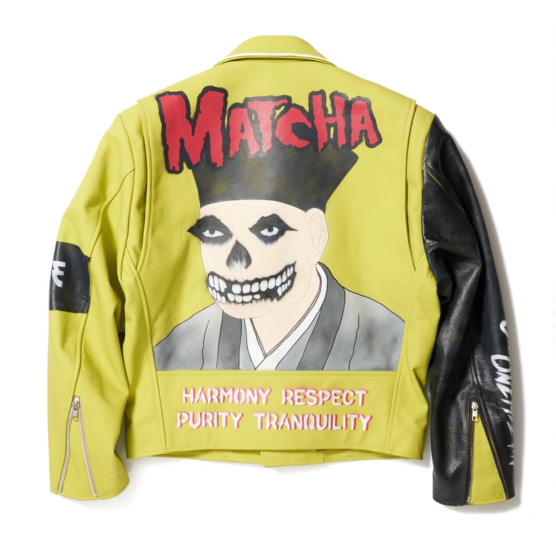 DOUBLET /BREWED-DYED LEATHER RIDERS JACKET | gl