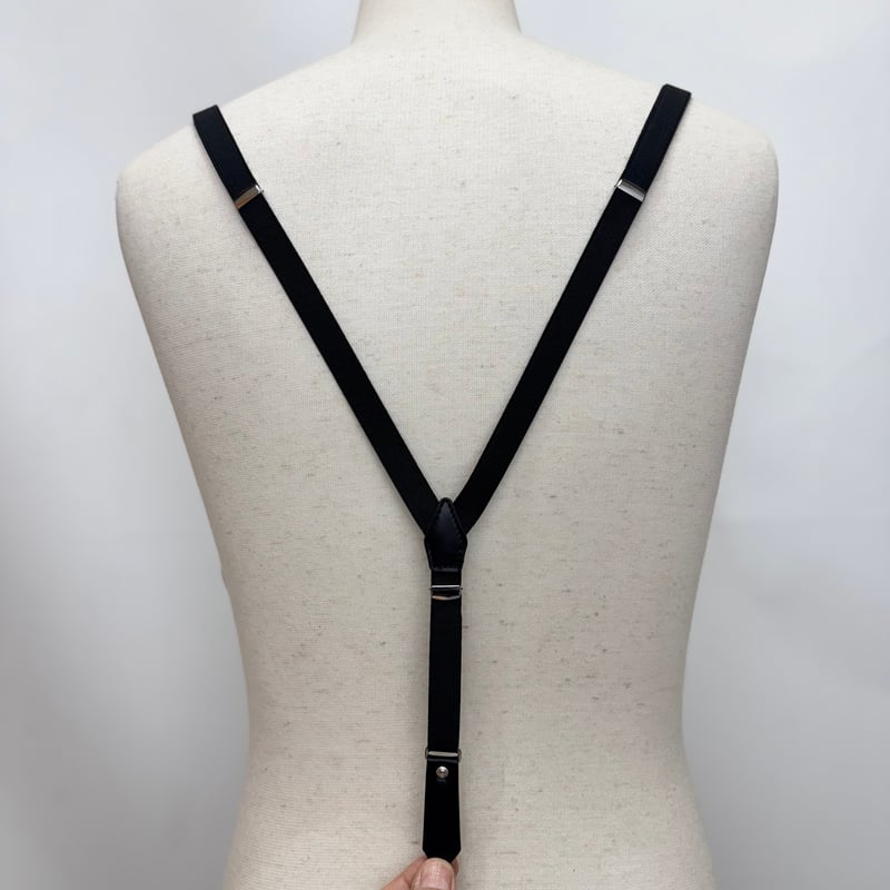 toga メタル　サスペンダー TOGA TOO / Metal leather suspenders | glitter