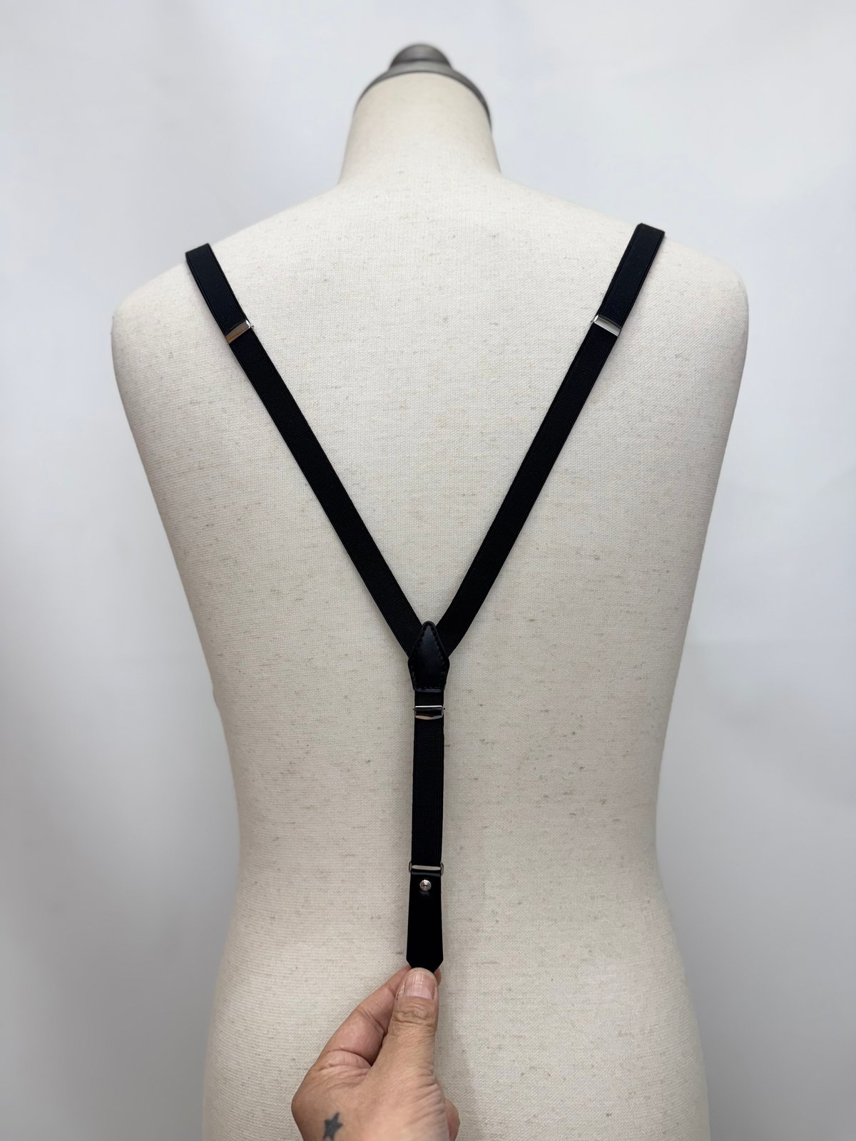 TOGA TOO / Metal leather suspenders | glitter