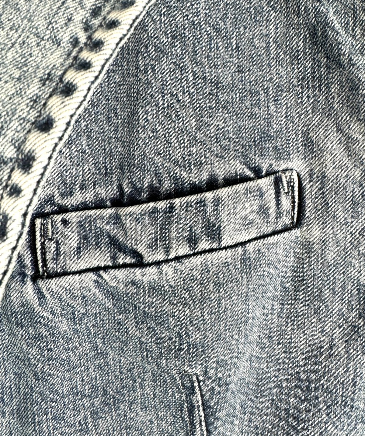 TOGA TOO / DENIM SLEEVELESS JACKET | glitter