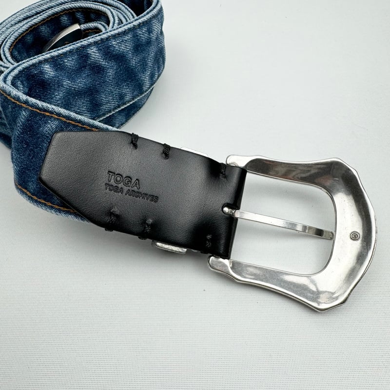 TOGA UNISEX / DENIM BELT | glitter ONLINE STORE TOGA UNISEX / DENIM BELT | glitter ONLINE STORE