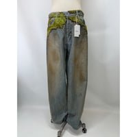 DOUBLET  /MOSS-GROWN WOOD DENIM PANTS