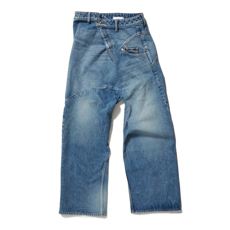 DOUBLET /DISTORTED CUTTING DENIM PANTS | glitt
