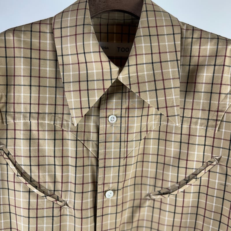 TOGA TOO / Cotton plaid shirt | glitter ONLINE
