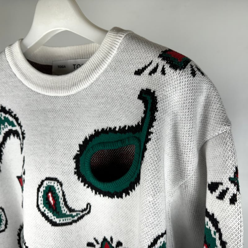 TOGA TOO / PAISLEY JACQUARD KNIT PULLOVER | g TOGA TOO / PAISLEY JACQUARD KNIT PULLOVER | g