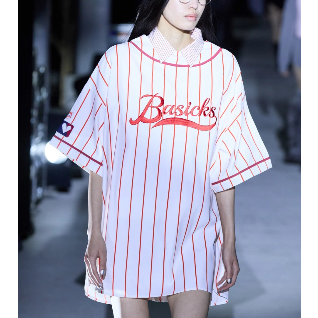 Basicks値引き可 BASICKS / Front Baseball Shirt | glitter ONLIN