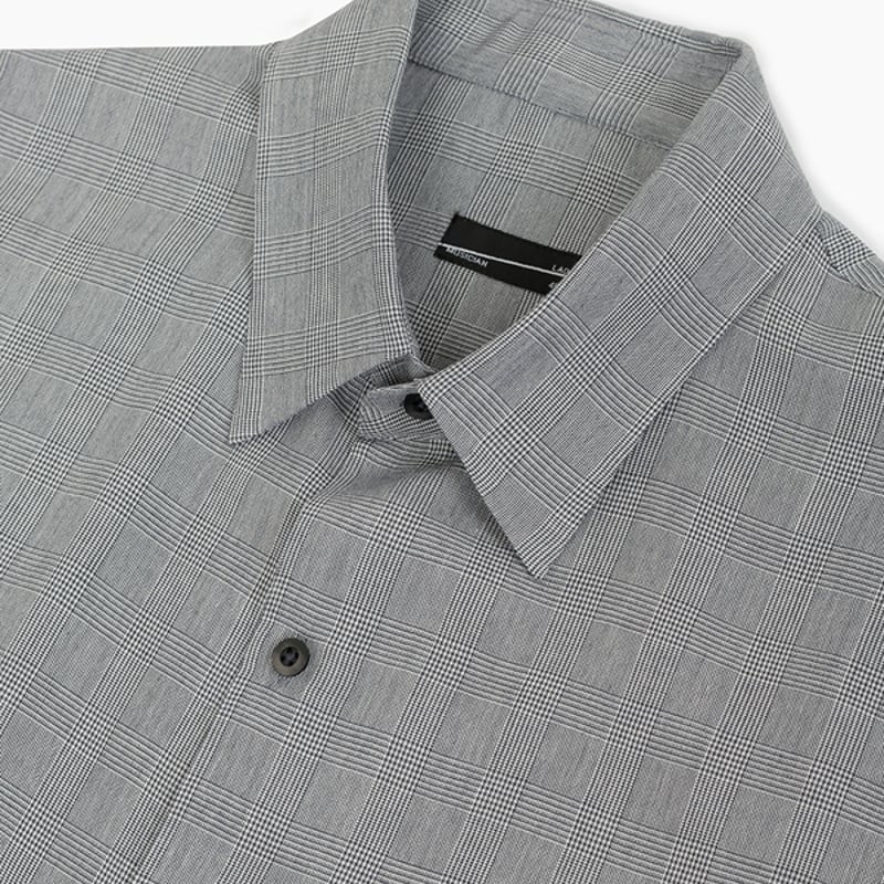LADMUSICIAN 26ss グレンチェックボウリングシャツ LAD MUSICIAN
