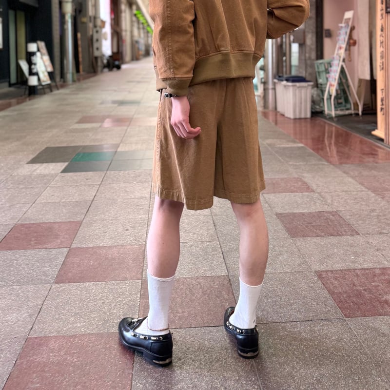 TOGA TOO/ Flocky denim short pants | glitter O