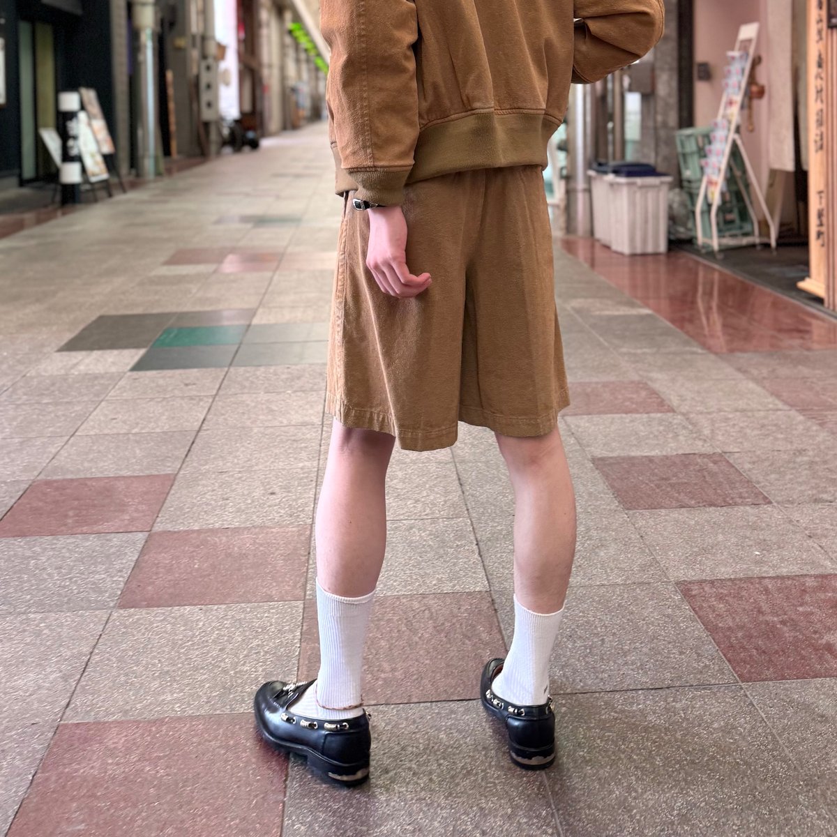 TOGA TOO/ Flocky denim short pants | glitter O TOGA TOO/ Flocky denim short pants | glitter O