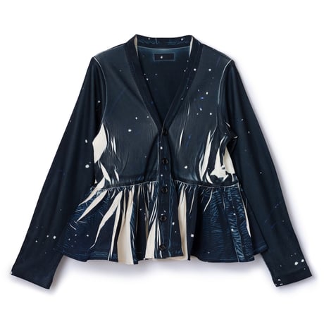 NON TOKYO プリントリブフレアハーフスリーブカットソー 半袖 24SS NON TOKYO プリントリブフレアハーフスリーブカットソー 半袖 24SS
