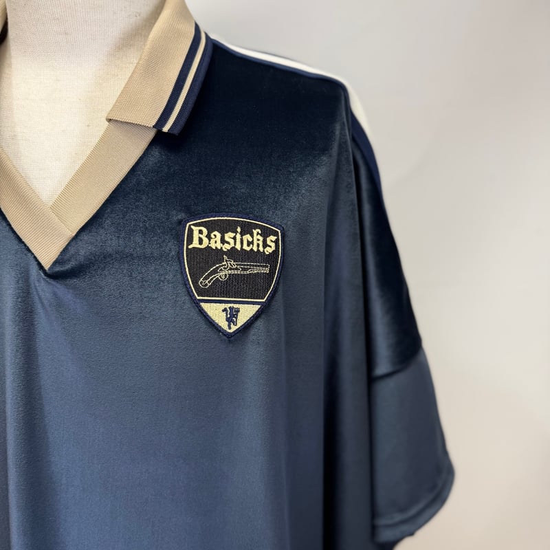 BASICKS / Velvet Football Half Sleeve Shirt | g