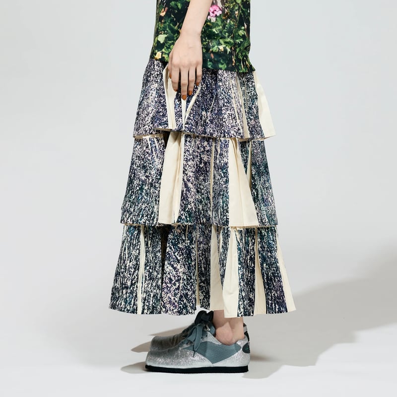 NONTOKYO / DIRECT PRINT RIB GATHER LONG SKIRT | NONTOKYO / DIRECT PRINT RIB GATHER LONG SKIRT |