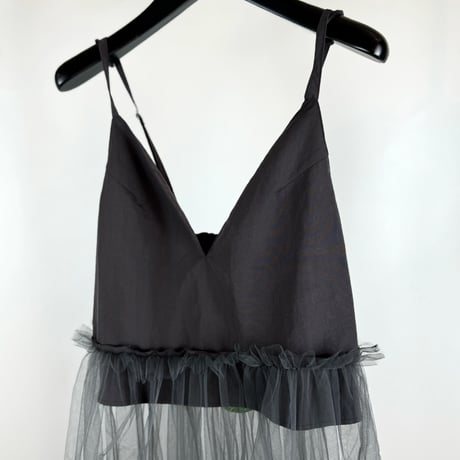 NONTOKYO　/  GATHER TULLE CAMISOLE ONE-PIECE