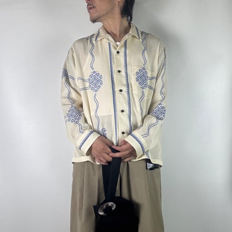 TOGA TOO /Inner print long sleeve shirt
