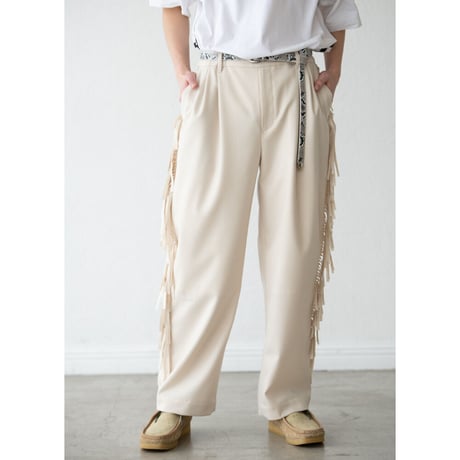 DISCOVERED　/ FRINGE FLANO SLACKS PANTS