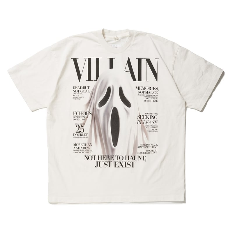 DOUBLET /VILLAIN COVER PRINT T-SHIRT | glitter
