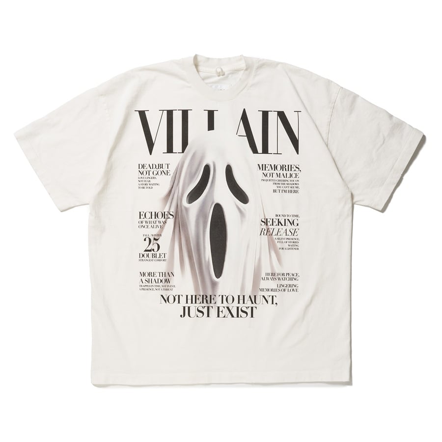 DOUBLET /VILLAIN COVER PRINT T-SHIRT | glitter