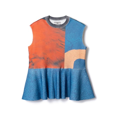 NONTOKYO ノントーキョー PRINT RIB FLARE SLEEVE CATEGORY NON TOKYO