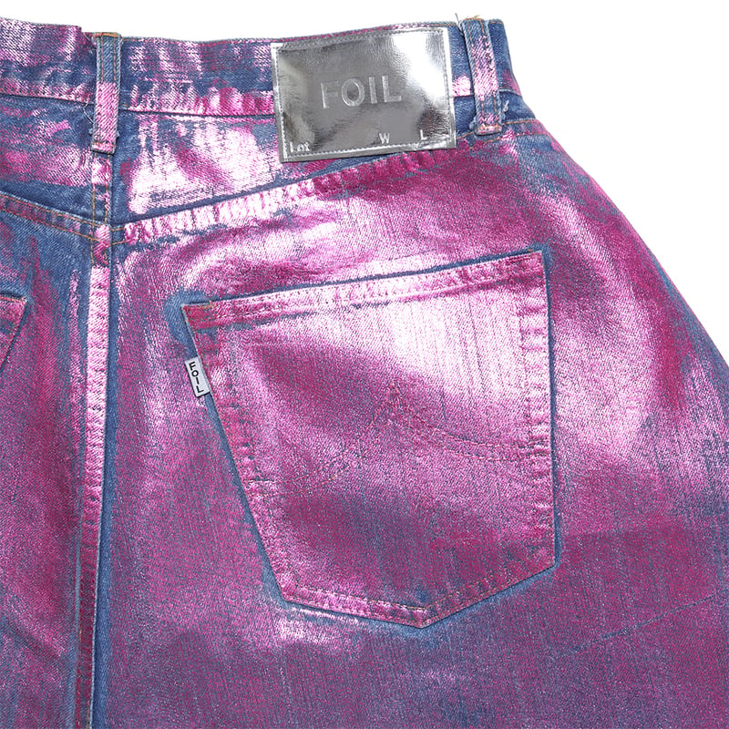 DOUBLET / FOIL DENIM SHORT PANTS | glitter O...