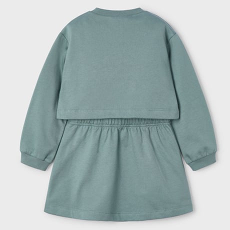 〈mayoral〉Short top and dress set (green) ※KIDS