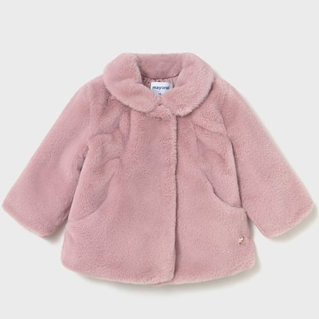 〈mayoral〉faux fur coat(Pink) ※BABY