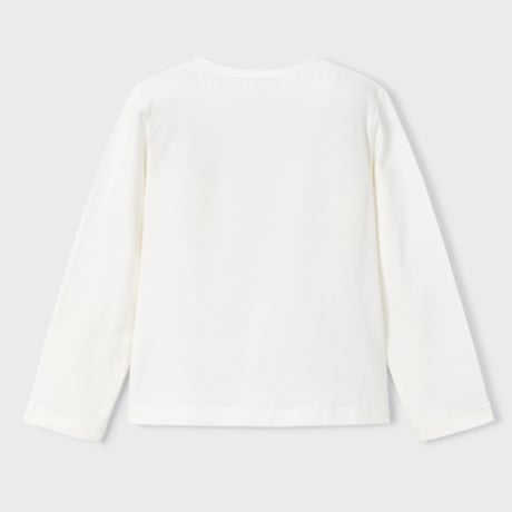 〈mayoral〉3 girls print long sleeve T-shirt (pink x ivory) ※KIDS