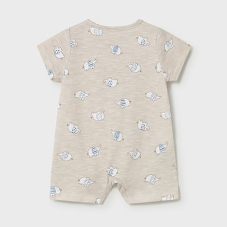 〈mayoral〉Elephant print open-front romper ※BABY