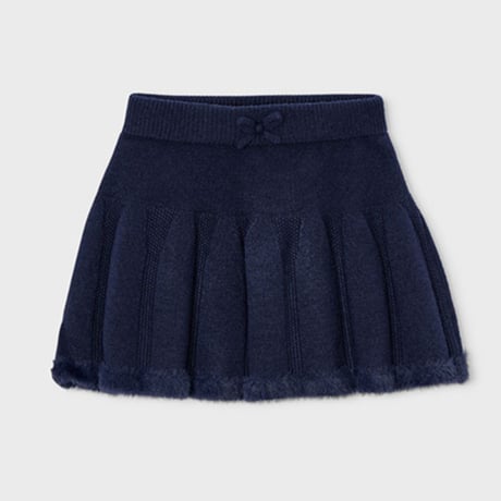 〈mayoral〉knitted skirt (navy) ※KIDS