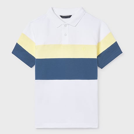 〈mayoral〉Tricolor polo※JUNIOR