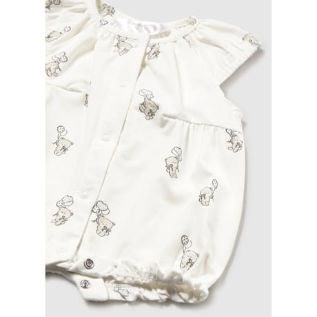 〈mayoral〉Bear print romper  (white) ※BABY