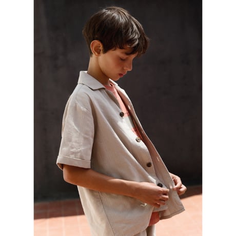 〈mayoral〉 Shirt (beige) ※JUNIOR