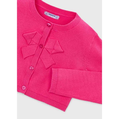 〈mayoral〉Ribbon motif cardigan (pink) ※KIDS