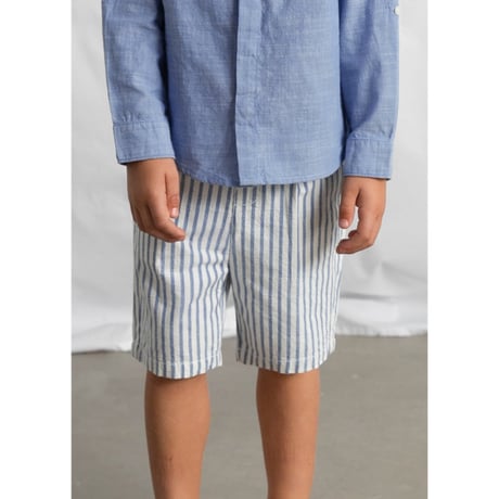 〈mayoral〉Collarless shirt and bottom set  ※KIDS