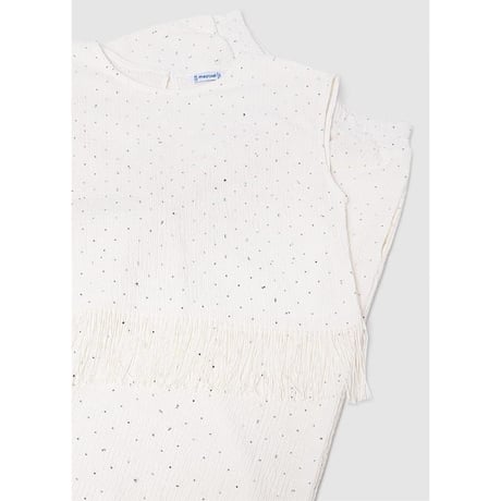 〈mayoral〉Tops and pants set (white)※JUNIOR