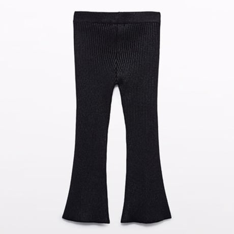 〈Abel&Lula〉rib knit pants (black) ※KIDS&JUNIOR
