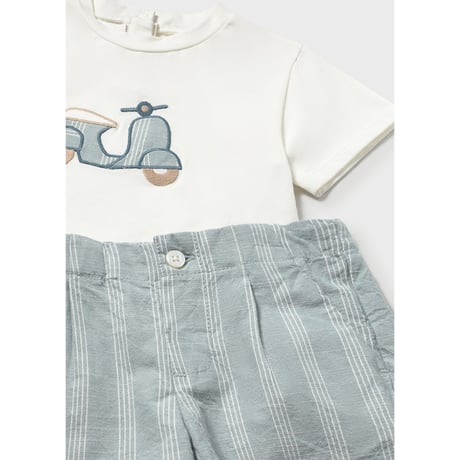 〈mayoral〉Scooter T-shirt and shorts 2PSet (green) ※BABY