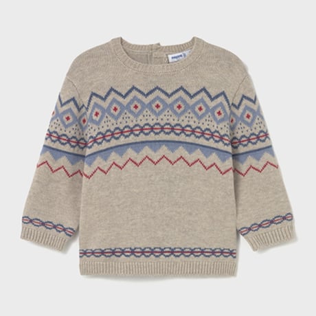 〈mayoral〉patterned knit (blue) ※BABY