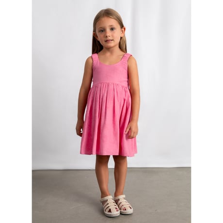 〈mayoral〉Summer dress with a ribbon at the back (pink) ※KIDS