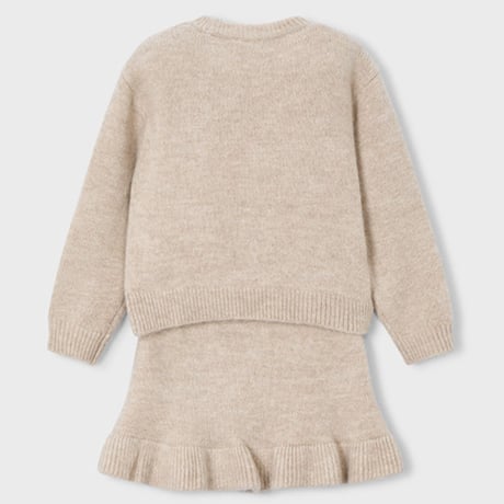 〈mayoral〉Fisherman's sweater setup (beige) ※KIDS