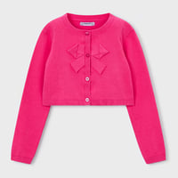 〈mayoral〉Ribbon motif cardigan (pink) ※KIDS