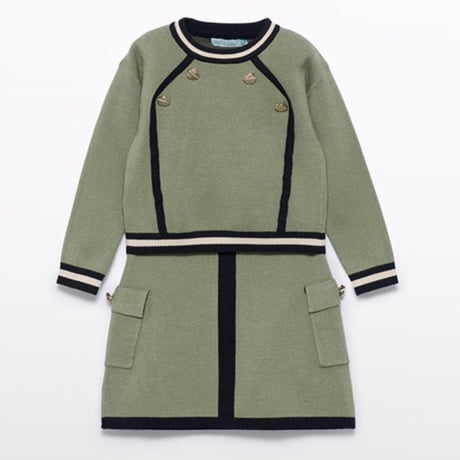 〈Abel&Lula〉knit setup (green) ※KIDS&JUNIOR