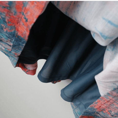 〈MAAROOK〉Abstract Handkerchief Sleeve Dress ※BABY/KIDS/JUNIOR