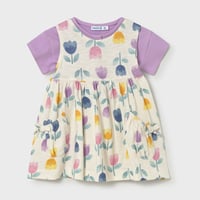 〈mayoral〉Cardigan and dress set (lavender) ※BABY
