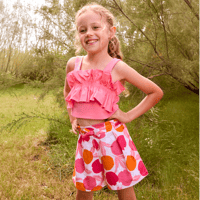 〈mayoral〉Botanical print shorts (pink) ※KIDS