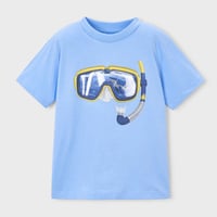 〈mayoral〉Snorkel mask print T-shirt (blue) ※KIDS