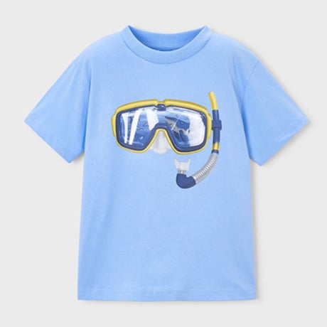 〈mayoral〉Snorkel mask print T-shirt (blue) ※KIDS