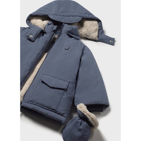 〈mayoral〉Hooded coat(blue) ※BABY