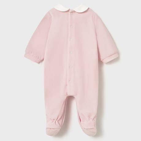 〈mayoral〉Velour romper (pink) ※BABY