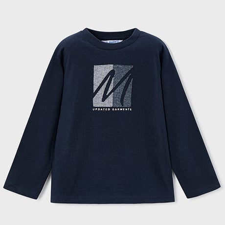 〈mayoral〉"M” logo print tops (black) ※KIDS