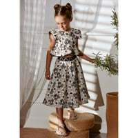 〈Abel&Lula〉Skirt set (black and white) ※KIDS&JUNIOR